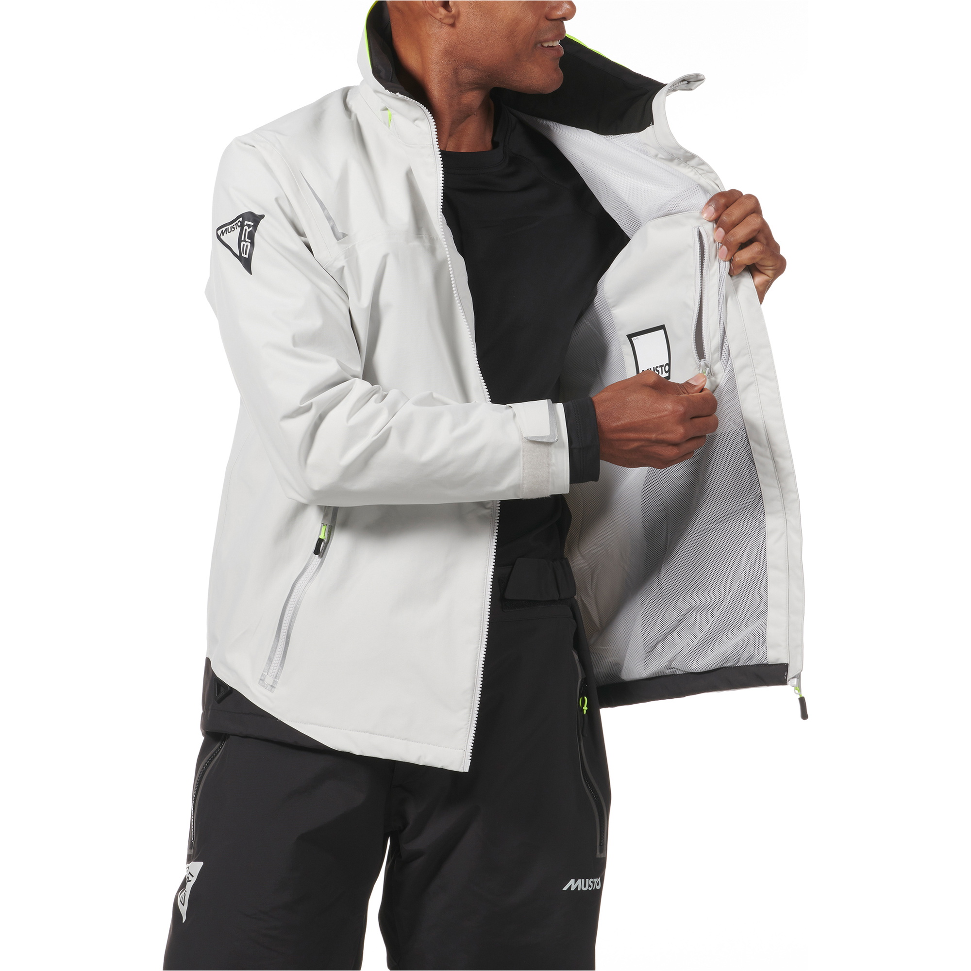 2026 Musto Männer BR1 Solent-Segeljacke 82400 - Platinum